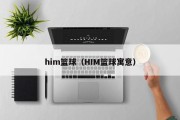him篮球（HIM篮球寓意）