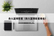 白人篮球巨星（白人篮球巨星排名）