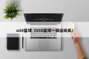 u16篮球（U16篮球一级运动员）