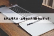 省队篮球实训（篮球培训实践报告主要内容）