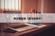 张汪群篮球（张汪钊简介）