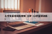 小学生篮球训练视频（6岁～12岁篮球训练）